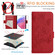 Samsung Galaxy S25 Ultra 5G Embossed Rose RFID Anti-theft Leather Phone Case - Red