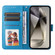 Samsung Galaxy S25 Ultra 5G Embossed Sunflower Leather Phone Case - Blue