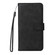 Samsung Galaxy S25 Ultra 5G ENKAY Card Wallet Calf Texture Leather Phone Case with Screen Film - Black