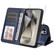 Samsung Galaxy S25 Ultra 5G ENKAY Card Wallet Calf Texture Leather Phone Case with Screen Film - Blue
