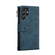 Samsung Galaxy S25 Ultra 5G ESEBLE Retro Frosted RFID Flip Leather Phone Case - Dark Green