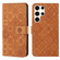 Samsung Galaxy S25 Ultra 5G Ethnic Style Embossed Pattern Leather Phone Case - Brown