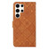 Samsung Galaxy S25 Ultra 5G Ethnic Style Embossed Pattern Leather Phone Case - Brown