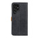 Samsung Galaxy S25 Ultra 5G European Floral Embossed Leather Phone Case - Black