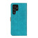 Samsung Galaxy S25 Ultra 5G European Floral Embossed Leather Phone Case - Blue