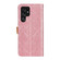 Samsung Galaxy S25 Ultra 5G European Floral Embossed Leather Phone Case - Pink