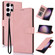 Samsung Galaxy S25 Ultra 5G Fantasy Skin-feel Calfskin Texture Leather Phone Case - Pink