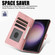 Samsung Galaxy S25 Ultra 5G Fantasy Skin-feel Calfskin Texture Leather Phone Case - Pink