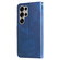 Samsung Galaxy S25 Ultra 5G Fashion Calf Texture Zipper Leather Phone Case - Blue