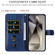 Samsung Galaxy S25 Ultra 5G Fashion Calf Texture Zipper Leather Phone Case - Blue