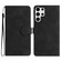 Samsung Galaxy S25 Ultra 5G Flower Embossing Pattern Leather Phone Case - Black