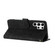 Samsung Galaxy S25 Ultra 5G Flower Embossing Pattern Leather Phone Case - Black