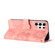 Samsung Galaxy S25 Ultra 5G Flower Embossing Pattern Leather Phone Case - Pink