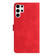 Samsung Galaxy S25 Ultra 5G Flower Embossing Pattern Leather Phone Case - Red Samsung Galaxy S25 Ultra 5G Flower Embossing Pattern Leather Phone Case - Red