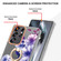 Samsung Galaxy S25 Ultra 5G Flowers and Plants Series IMD TPU Phone Case with Ring Holder - Purple Begonia