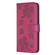 Samsung Galaxy S25 Ultra 5G Four-leaf Embossed Leather Phone Case - Rose Red