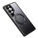 Samsung Galaxy S25 Ultra 5G Frosted 360 Degree MagSafe Magnetic Holder Phone Case - Black