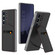 Samsung Galaxy S25 Ultra 5G GKK Rotor Bracket Recessed Card Bag Full Coverage Phone Case - Carbon Fibre Texture
