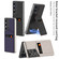 Samsung Galaxy S25 Ultra 5G GKK Rotor Bracket Recessed Card Bag Full Coverage Phone Case - Carbon Fibre Texture
