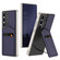 Samsung Galaxy S25 Ultra 5G GKK Rotor Bracket Recessed Card Bag Full Coverage Phone Case - Purple