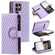 Samsung Galaxy S25 Ultra 5G Glitter Lattice Zipper Wallet Leather Phone Case - Purple