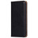 Samsung Galaxy S25 Ultra 5G Gloss Oil Solid Color Magnetic Leather Phone Case - Black