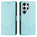 Samsung Galaxy S25 Ultra 5G Honeycomb Embossing RFID Leather Phone Case - Mint Green