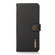 Samsung Galaxy S25 Ultra 5G KHAZNEH Custer Genuine Leather RFID Phone Case - Black