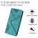 Samsung Galaxy S25 Ultra 5G Line Pattern Skin Feel Leather Phone Case - Light Blue