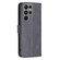 Samsung Galaxy S25 Ultra 5G Magnetic Buckle Rhombus Texture Leather Phone Case - Black