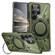 Samsung Galaxy S25 Ultra 5G MagSafe Magnetic Shockproof Phone Case with Ring Holder - Dark Green