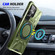 Samsung Galaxy S25 Ultra 5G MagSafe Magnetic Shockproof Phone Case with Ring Holder - Dark Green