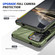Samsung Galaxy S25 Ultra 5G MagSafe Magnetic Shockproof Phone Case with Ring Holder - Dark Green