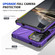 Samsung Galaxy S25 Ultra 5G MagSafe Magnetic Shockproof Phone Case with Ring Holder - Purple