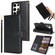 Samsung Galaxy S25 Ultra 5G Peony Flowers Imprint Leather Phone Case - Black