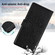 Samsung Galaxy S25 Ultra 5G Peony Flowers Imprint Leather Phone Case - Black
