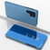 Samsung Galaxy S25 Ultra 5G Plated Mirror Horizontal Flip Leather Phone Case with Holder - Blue