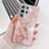 Samsung Galaxy S25 Ultra 5G Plating Glitter Texture Ring Holder TPU Phone Case with Lens Film - Pink Feathers