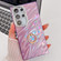 Samsung Galaxy S25 Ultra 5G Plating Glitter Texture Ring Holder TPU Phone Case with Lens Film - Purple Water Ripples
