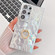 Samsung Galaxy S25 Ultra 5G Plating Glitter Texture Ring Holder TPU Phone Case with Lens Film - White Wrinkles
