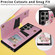 Samsung Galaxy S25 Ultra 5G Printed Double Buckle RFID Anti-theft Phone Case - Rose