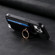 Samsung Galaxy S25 Ultra 5G Retro Cross Leather Ring Horizontal Insert Card Bag MagSafe Phone Case - Black