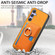 Samsung Galaxy S25 Ultra 5G Retro Cross Leather Ring Side Insert Card Bag MagSafe Phone Case - Yellow Samsung Galaxy S25 Ultra 5G Retro Cross Leather Ring Side Insert Card Bag MagSafe Phone Case - Yellow