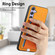 Samsung Galaxy S25 Ultra 5G Retro Cross Leather Ring Side Insert Card Bag MagSafe Phone Case - Yellow Samsung Galaxy S25 Ultra 5G Retro Cross Leather Ring Side Insert Card Bag MagSafe Phone Case - Yellow