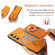 Samsung Galaxy S25 Ultra 5G Retro Cross Leather Ring Side Insert Card Bag MagSafe Phone Case - Yellow Samsung Galaxy S25 Ultra 5G Retro Cross Leather Ring Side Insert Card Bag MagSafe Phone Case - Yellow