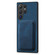 Samsung Galaxy S25 Ultra 5G Retro Leather Card Bag Magnetic Phone Case - Blue