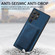 Samsung Galaxy S25 Ultra 5G Retro Leather Card Bag Magnetic Phone Case - Blue
