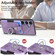 Samsung Galaxy S25 Ultra 5G Retro Skin-feel Ring Card Wallet Phone Case - Purple