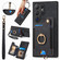 Samsung Galaxy S25 Ultra 5G Retro Skin-feel Ring Multi-card Wallet Phone Case - Black