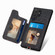 Samsung Galaxy S25 Ultra 5G Retro Skin-feel Ring Multi-card Wallet Phone Case - Black